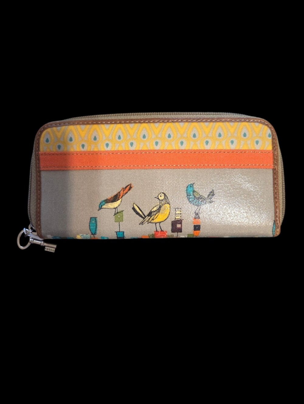 NWOT Fossil Key-Per Birdcage Crossbody Bag Purse Matching City Birds Wallet - Picture 6 of 13